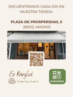 Encuentra todos los días tu pan ecológico favorito de masa madre @ecohornobio 💚🥖 en nuestra tienda física de:
📍Plaza Prosperidad 5, Madrid. 
@eskringles